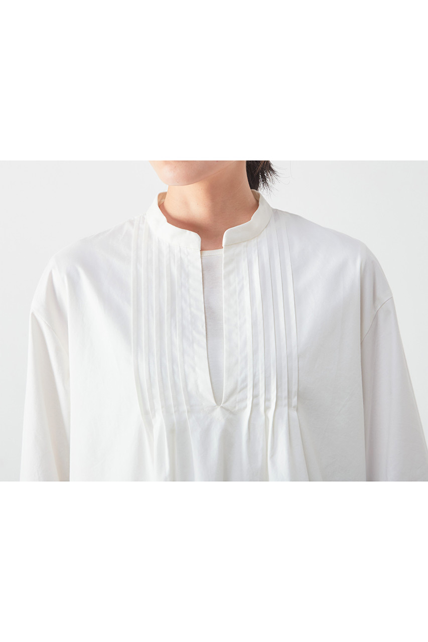 PLAIN PEOPLE(プレインピープル)｜ベルスリーブブラウス/ホワイト の