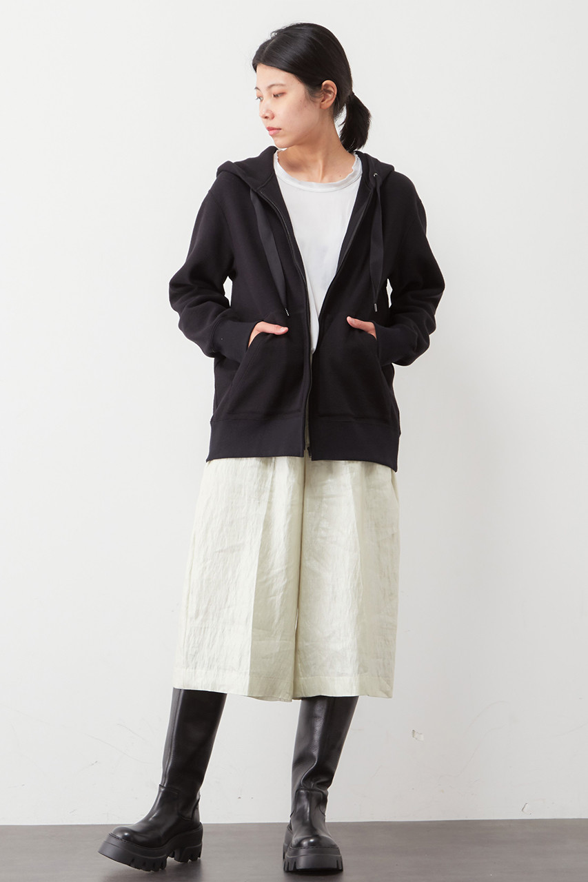 新品　PLAIN PEOPLE プレインピープル　パーカージップアップパイル生地 PLAIN PEOPLE(プレインピープル)｜スウェットパーカー/ブラック