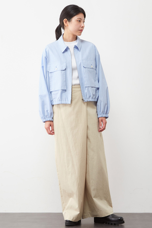 ジップアップシャツジャケット