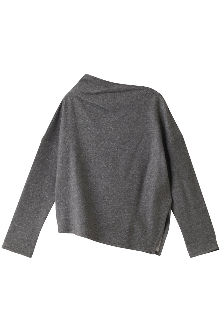 PLAIN PEOPLE ヤクコットンアシンメトリーデザインプルオーバー (チャコールグレー, F) プレインピープル ELLE SHOP PLAIN PEOPLE ヤクコットンアシンメトリーデザインプルオーバー (チャコールグレー, F) プレインピープル ELLE SHOP