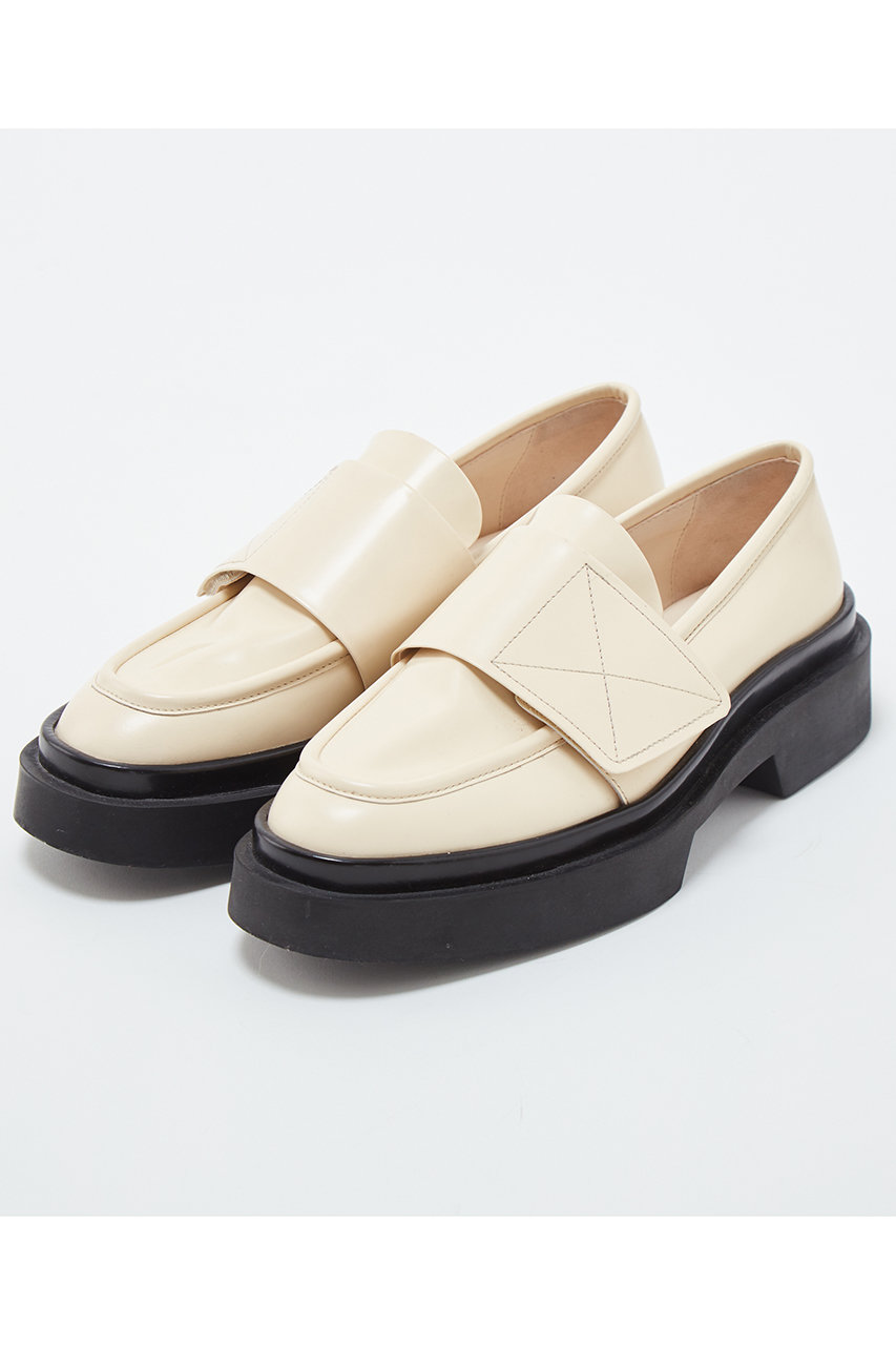 ＜ELLE SHOP＞ PLAIN PEOPLE 【JVAM】ローファー (オフホワイト 36(23.0-23.5)) プレインピープル ELLE SHOP