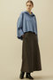 ウールコットンロングスカート プレインピープル/PLAIN PEOPLE