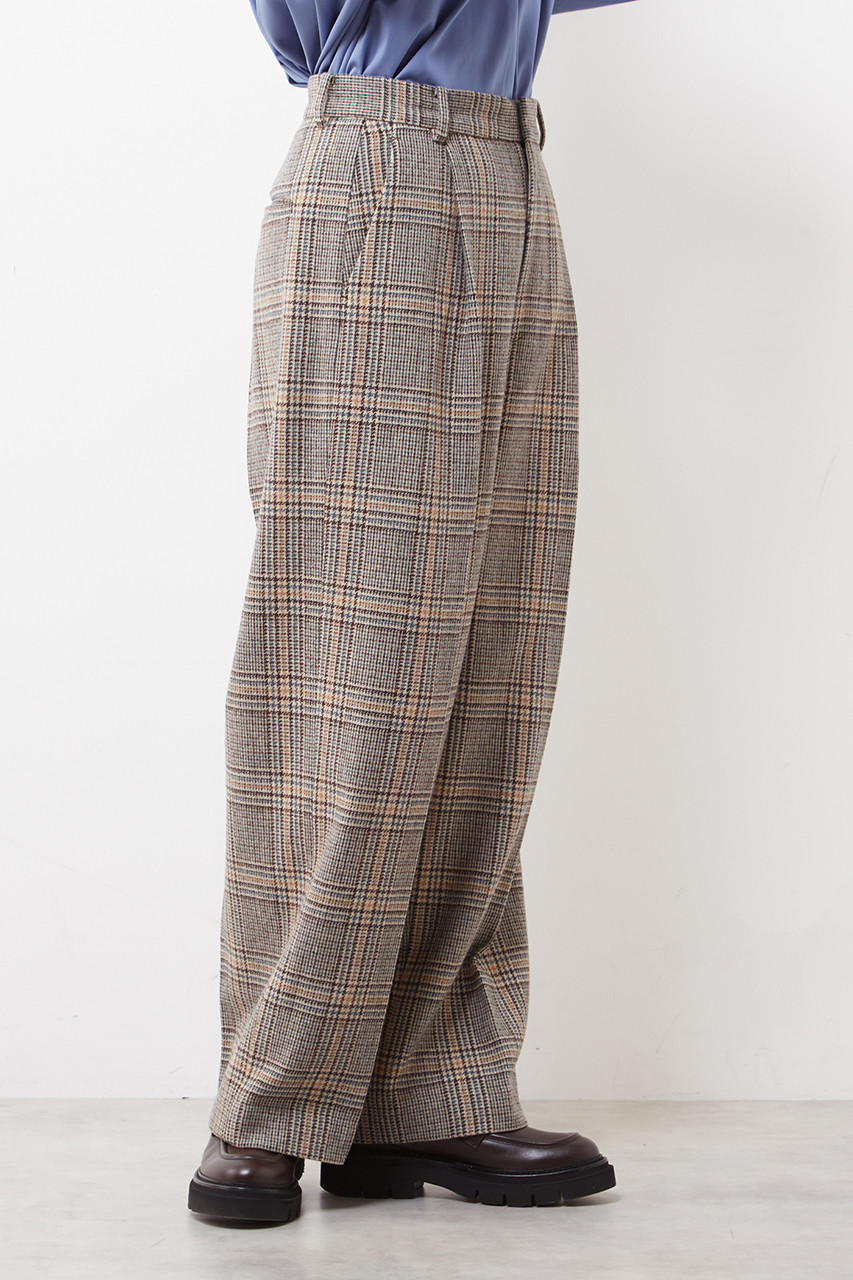 PLAIN PEOPLE リネンパンツ サイズ3 新品タグ付き PLAIN PEOPLE(プレインピープル)｜オリジナルチェック柄フルワイド