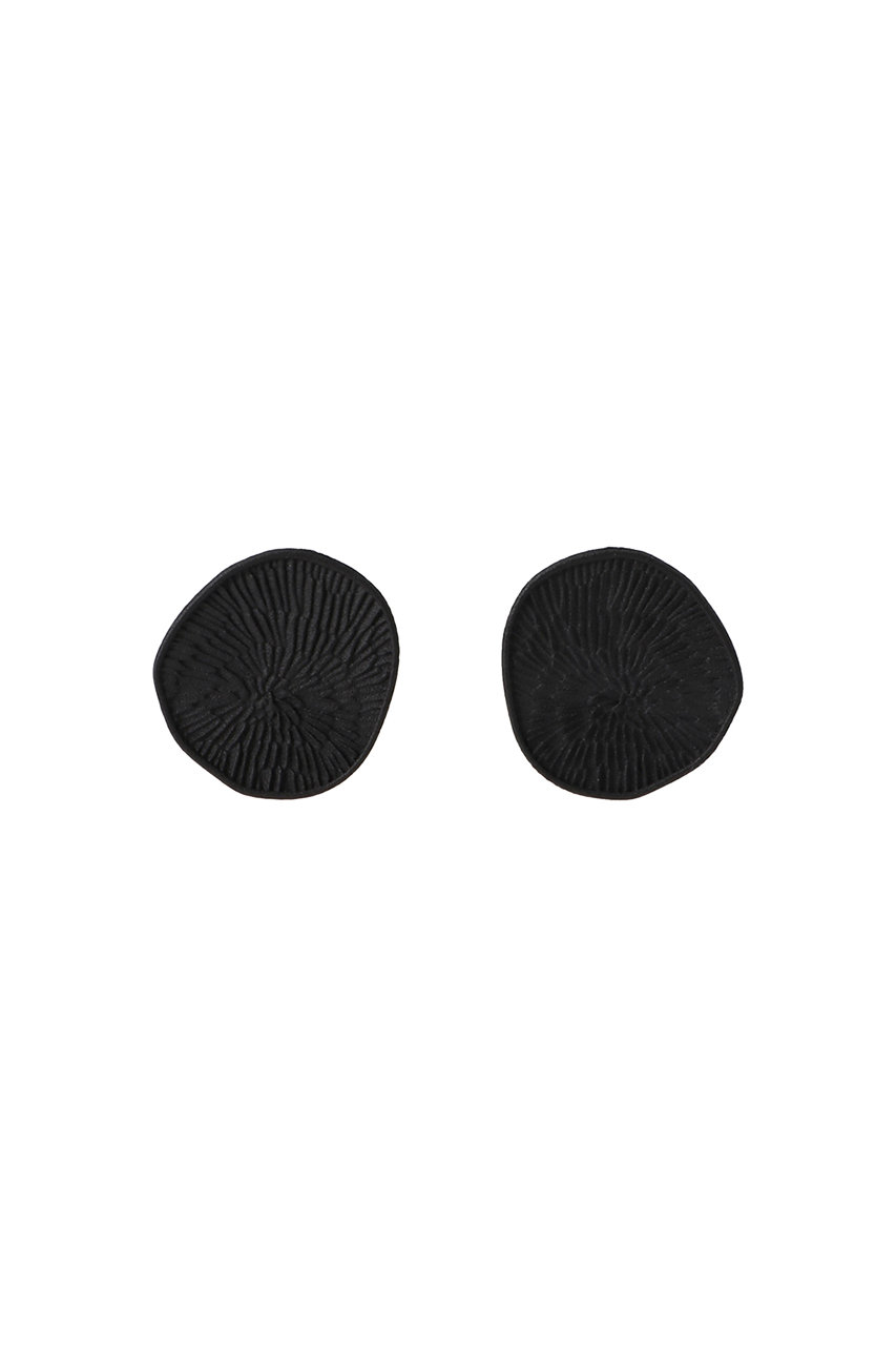 PLAIN PEOPLE 【.bijouets】Materia Small-Earrings (ブラック, F) プレインピープル ELLE SHOP
