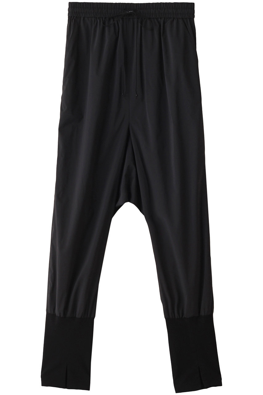 PLAIN PEOPLE ミックスマテリアルスポーティパンツ (ブラック, 3) プレインピープル ELLE SHOP PLAIN PEOPLE ミックスマテリアルスポーティパンツ (ブラック, 3) プレインピープル ELLE SHOP