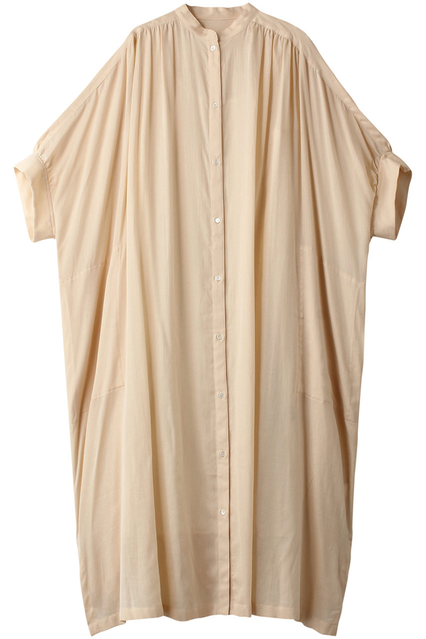 PLAIN PEOPLE ガーゼバンドカラービッグシャツワンピース (オフホワイト, F) プレインピープル ELLE SHOP PLAIN PEOPLE ガーゼバンドカラービッグシャツワンピース (オフホワイト, F) プレインピープル ELLE SHOP