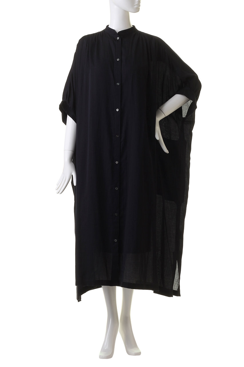 美品 プレインピープル バンドカラービッグシルエットシャツ