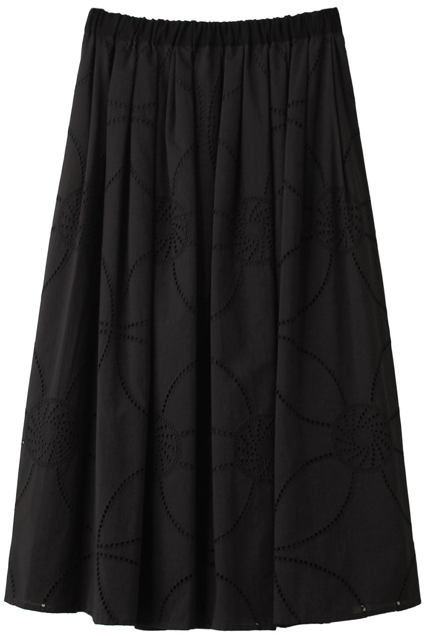 PLAIN PEOPLE サークルレースギャザースカート (ブラック, 3) プレインピープル ELLE SHOP PLAIN PEOPLE サークルレースギャザースカート (ブラック, 3) プレインピープル ELLE SHOP