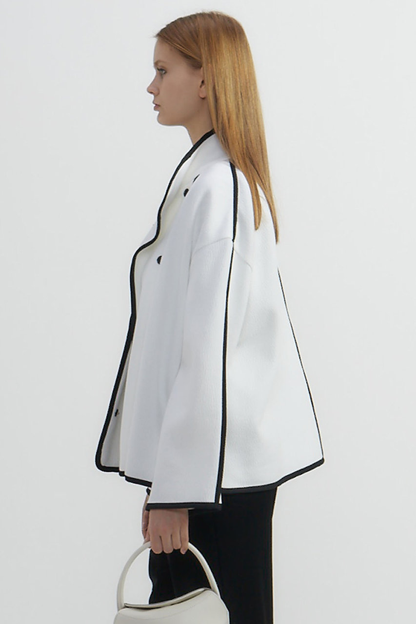 美品 プレインピープル plain people ダンボールニットスタンドカラーブルゾン PLAIN PEOPLE(プレインピープル)｜ダンボールニットスタンド