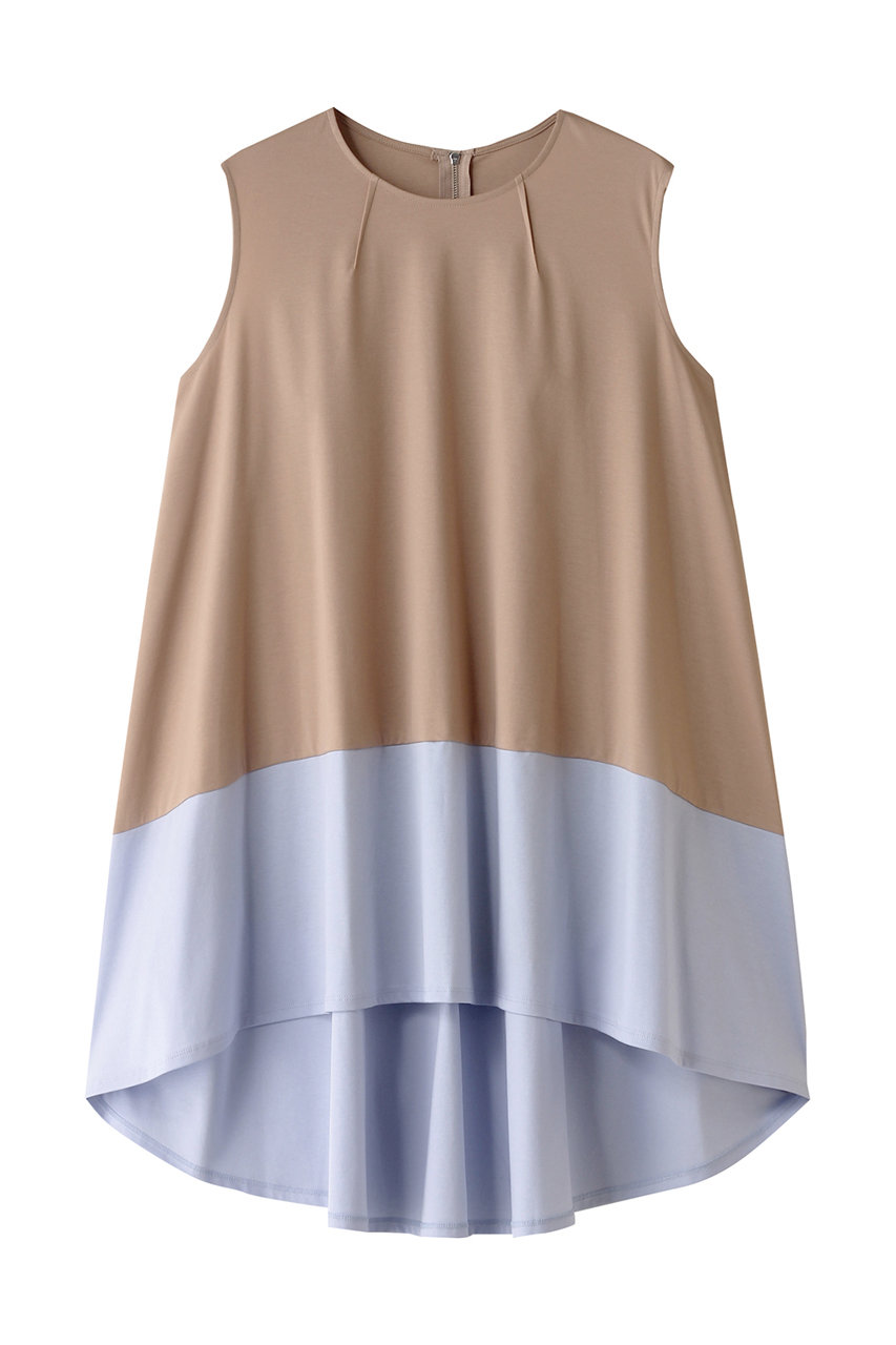 PLAIN PEOPLE 80/1ハイゲージスムース前後差ノースリーブプルオーバー (ベージュ, F) プレインピープル ELLE SHOP PLAIN PEOPLE 80/1ハイゲージスムース前後差ノースリーブプルオーバー (ベージュ, F) プレインピープル ELLE SHOP
