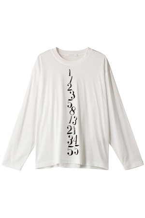 プレインピープル/PLAIN PEOPLEのスーピマバイオスムース数列プリントTシャツ(110100/110103)