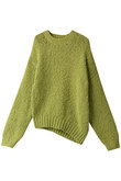 【ESLOW】FUR COTTON CREWNECK PULLOVER