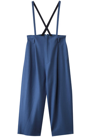 プレインピープル/PLAIN PEOPLEのSuper140ミルド天竺サスペンダー付きセミワイドパンツ(110600/110601)