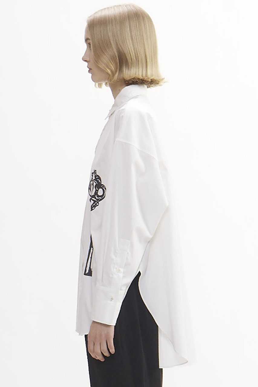 新品 PLAIN PEOPLE プレインピープル コットンシャツ カットソー М PLAIN PEOPLE(プレインピープル)|鍵プリントシャツ/ホワイト の