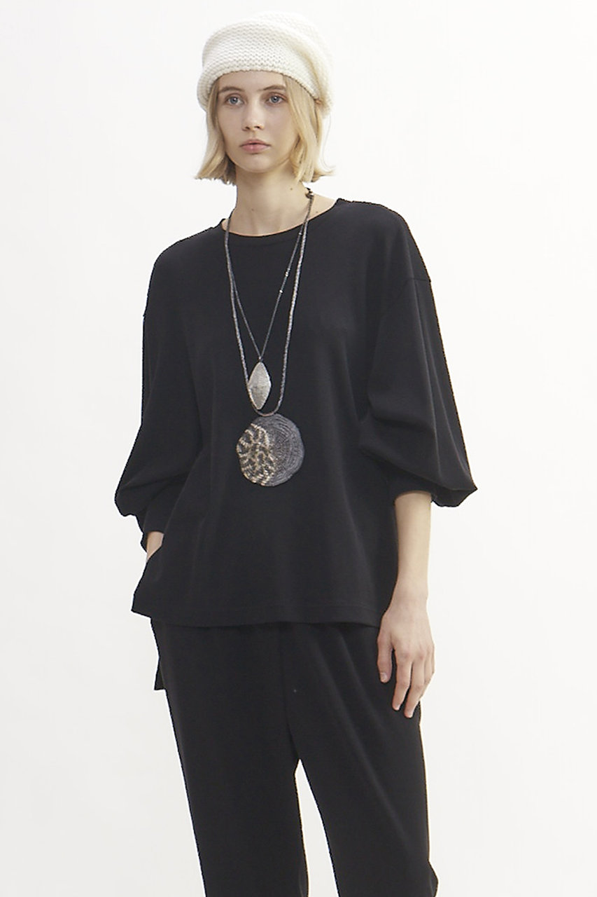 PLAIN PEOPLE 強撚ハイウェットポンチプルオーバー (ブラック, F) プレインピープル ELLE SHOP PLAIN PEOPLE 強撚ハイウェットポンチプルオーバー (ブラック, F) プレインピープル ELLE SHOP