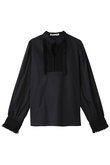 スラブサテンブラウス