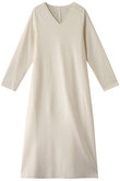 Super140ミルド天竺Ｖネックワンピース