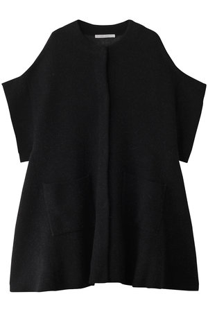 プレインピープル/PLAIN PEOPLEのラム接結配色ニットマント(110800/110803)