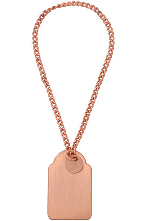 プレインピープル/PLAIN PEOPLEの【AXEP】ワードローブジュエリーTAG-Copper plated brass(150200/150201)