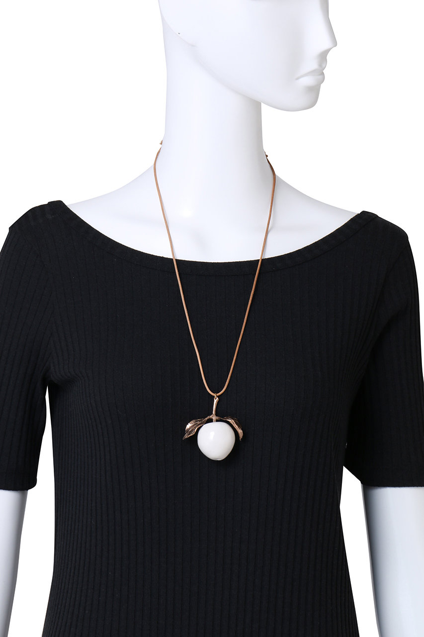 RENARD BIJOUX apple ネックレス　レナードビジュー ホワイト PLAIN PEOPLE(プレインピープル)｜【RENARD BIJOUX】ネックレス APPLE