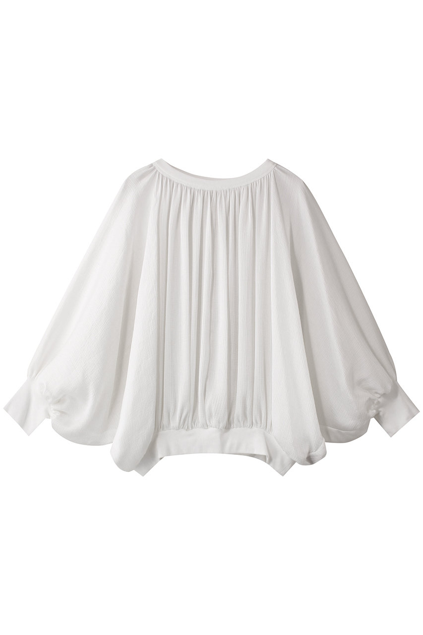 PLAIN PEOPLE 楊柳シフォンブラウス (オフホワイト, F) プレインピープル ELLE SHOP PLAIN PEOPLE 楊柳シフォンブラウス (オフホワイト, F) プレインピープル ELLE SHOP