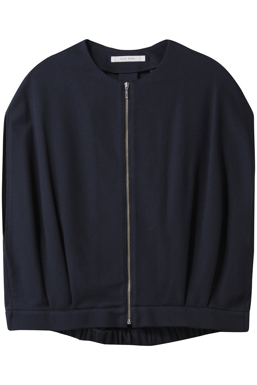 PLAIN PEOPLE カノコパールニットジップアップジャケット (ネイビー, F) プレインピープル ELLE SHOP PLAIN PEOPLE カノコパールニットジップアップジャケット (ネイビー, F) プレインピープル ELLE SHOP