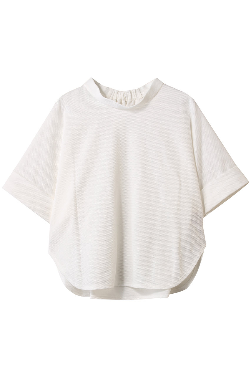 PLAIN PEOPLE カノコパールニット五分袖プルオーバー (ホワイト, F) プレインピープル ELLE SHOP PLAIN PEOPLE カノコパールニット五分袖プルオーバー (ホワイト, F) プレインピープル ELLE SHOP