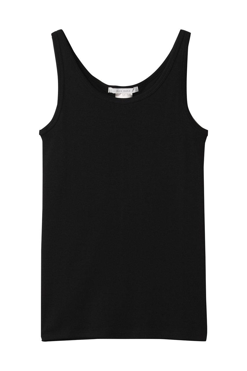 PLAIN PEOPLE スーピマ14Gフライスノースリーブプルオーバー (ブラック, F) プレインピープル ELLE SHOP PLAIN PEOPLE スーピマ14Gフライスノースリーブプルオーバー (ブラック, F) プレインピープル ELLE SHOP