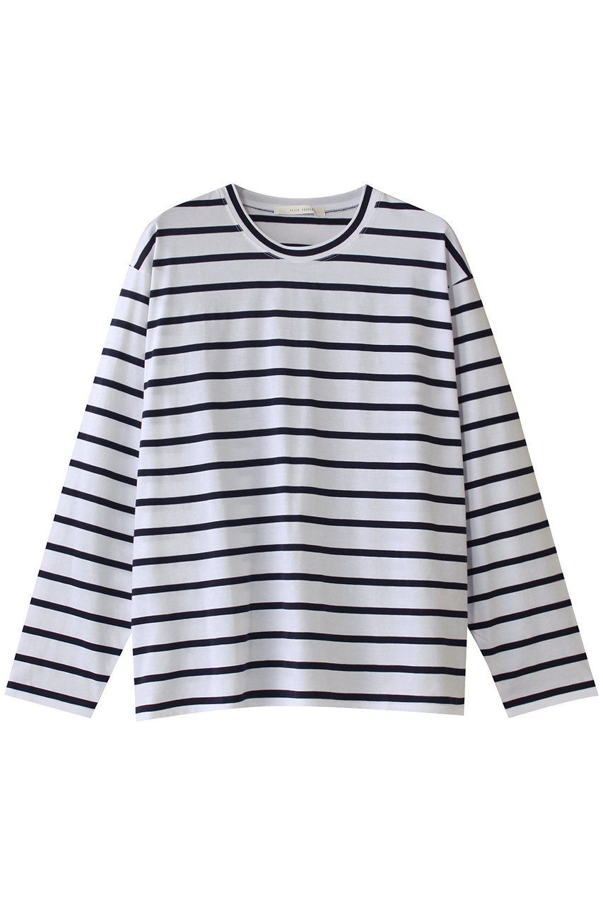 PLAIN PEOPLE ボーダー長袖プルオーバー (ネイビー×ホワイト, F) プレインピープル ELLE SHOP PLAIN PEOPLE ボーダー長袖プルオーバー (ネイビー×ホワイト, F) プレインピープル ELLE SHOP