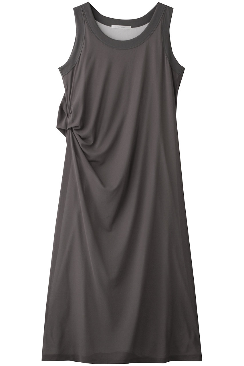 PLAIN PEOPLE ワンピース (グレー, 3) プレインピープル ELLE SHOP PLAIN PEOPLE ワンピース (グレー, 3) プレインピープル ELLE SHOP