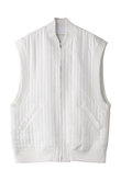 ストライプキルティングミリタリーベスト