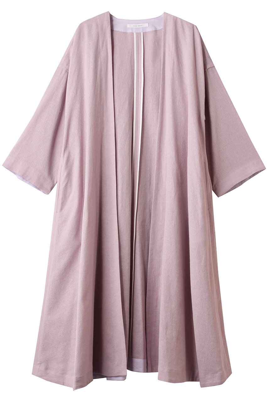 PLAIN PEOPLE 綿リネンパナマフレアーカーディガン (ピンク, F) プレインピープル ELLE SHOP PLAIN PEOPLE 綿リネンパナマフレアーカーディガン (ピンク, F) プレインピープル ELLE SHOP