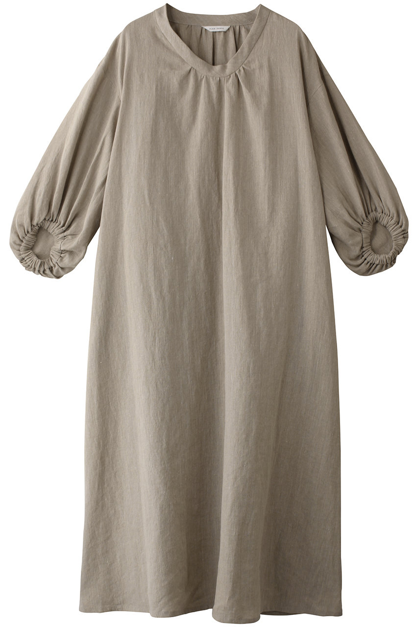 PLAIN PEOPLE リネンソフトフィニッシュワンピース (ベージュ, 2) プレインピープル ELLE SHOP PLAIN PEOPLE リネンソフトフィニッシュワンピース (ベージュ, 2) プレインピープル ELLE SHOP
