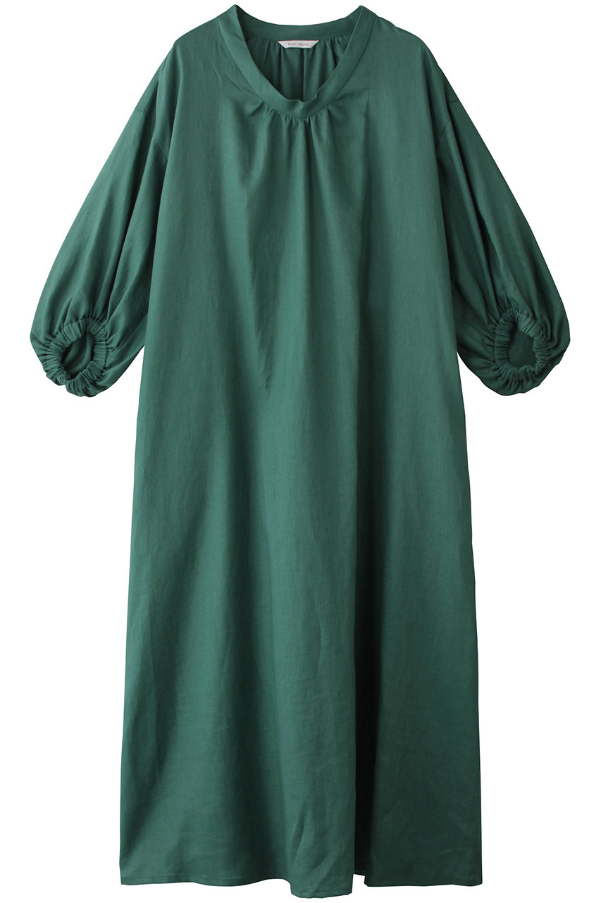 PLAIN PEOPLE リネンソフトフィニッシュワンピース (グリーン, 2) プレインピープル ELLE SHOP PLAIN PEOPLE リネンソフトフィニッシュワンピース (グリーン, 2) プレインピープル ELLE SHOP