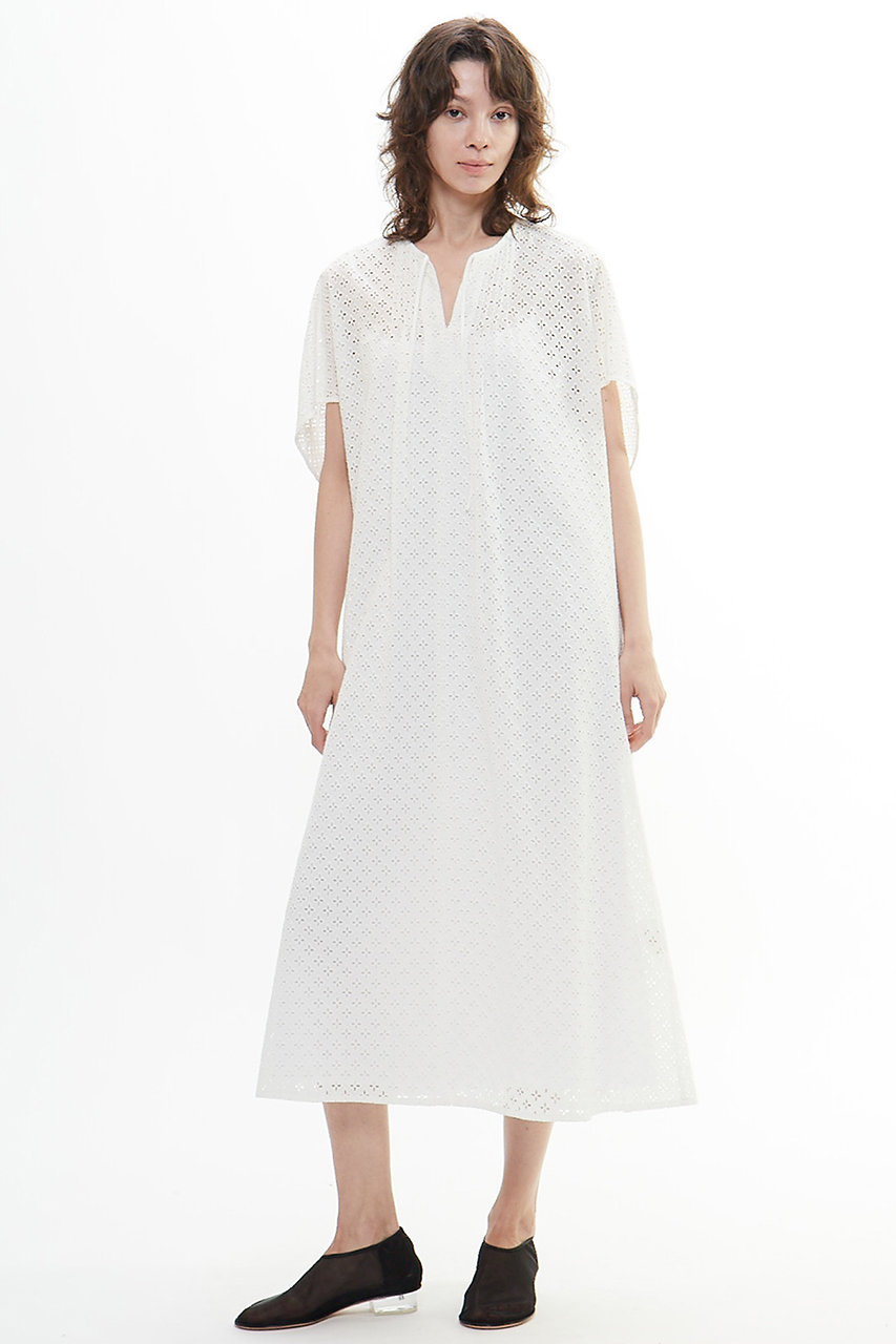PLAIN PEOPLE レースカフタンワンピース (ホワイト, 3) プレインピープル ELLE SHOP PLAIN PEOPLE レースカフタンワンピース (ホワイト, 3) プレインピープル ELLE SHOP