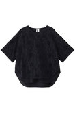 カットジャガードTシャツ型ブラウス