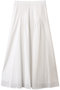 レースフレアースカート プレインピープル/PLAIN PEOPLE ホワイト