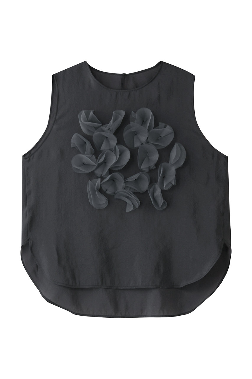 PLAIN PEOPLE シルキーオーガンジーモチーフブラウス (ネイビー, F) プレインピープル ELLE SHOP PLAIN PEOPLE シルキーオーガンジーモチーフブラウス (ネイビー, F) プレインピープル ELLE SHOP
