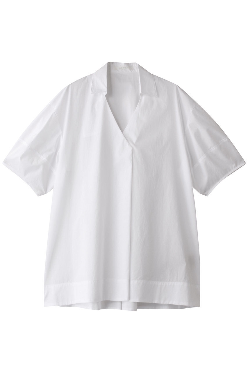 PLAIN PEOPLE タイプライタースキッパーシャツ (ホワイト, F) プレインピープル ELLE SHOP PLAIN PEOPLE タイプライタースキッパーシャツ (ホワイト, F) プレインピープル ELLE SHOP