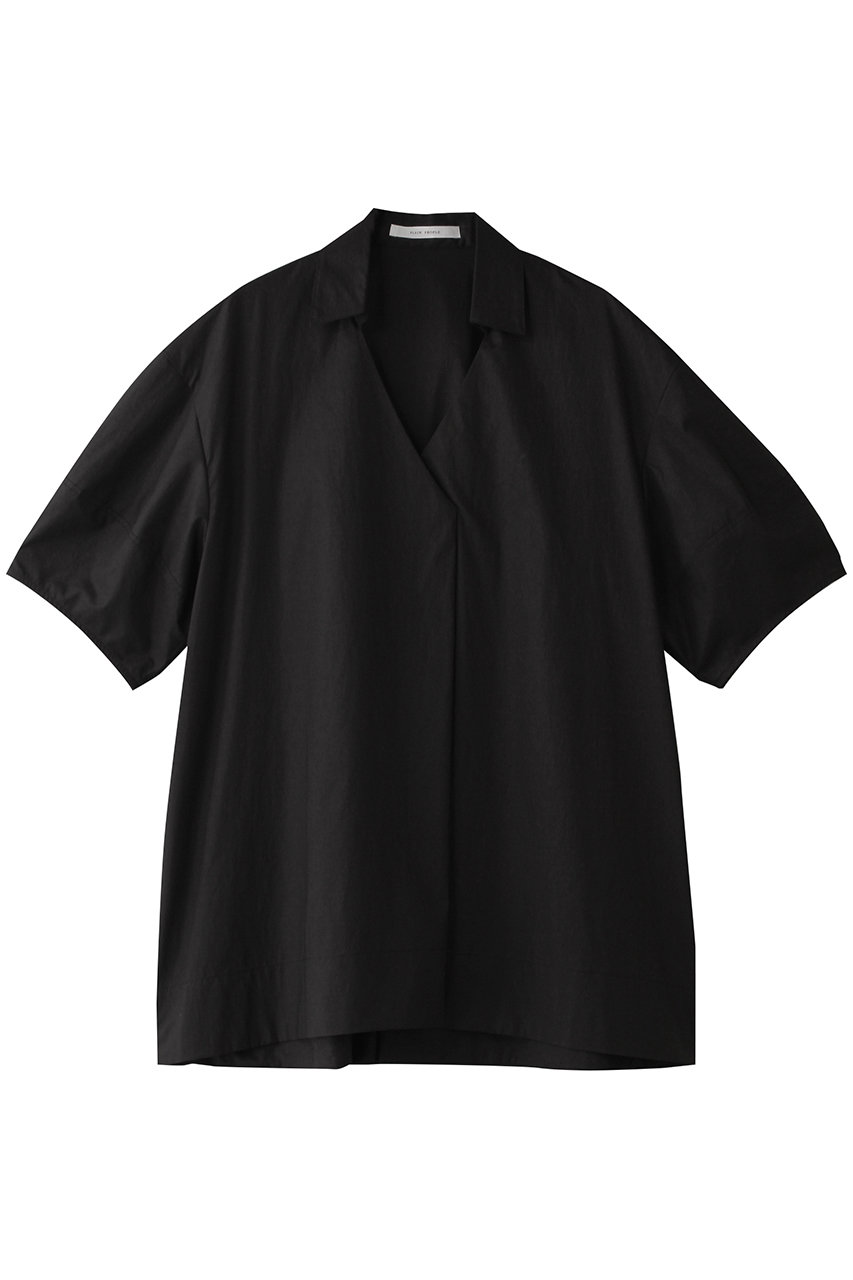 PLAIN PEOPLE タイプライタースキッパーシャツ (ブラック, F) プレインピープル ELLE SHOP PLAIN PEOPLE タイプライタースキッパーシャツ (ブラック, F) プレインピープル ELLE SHOP