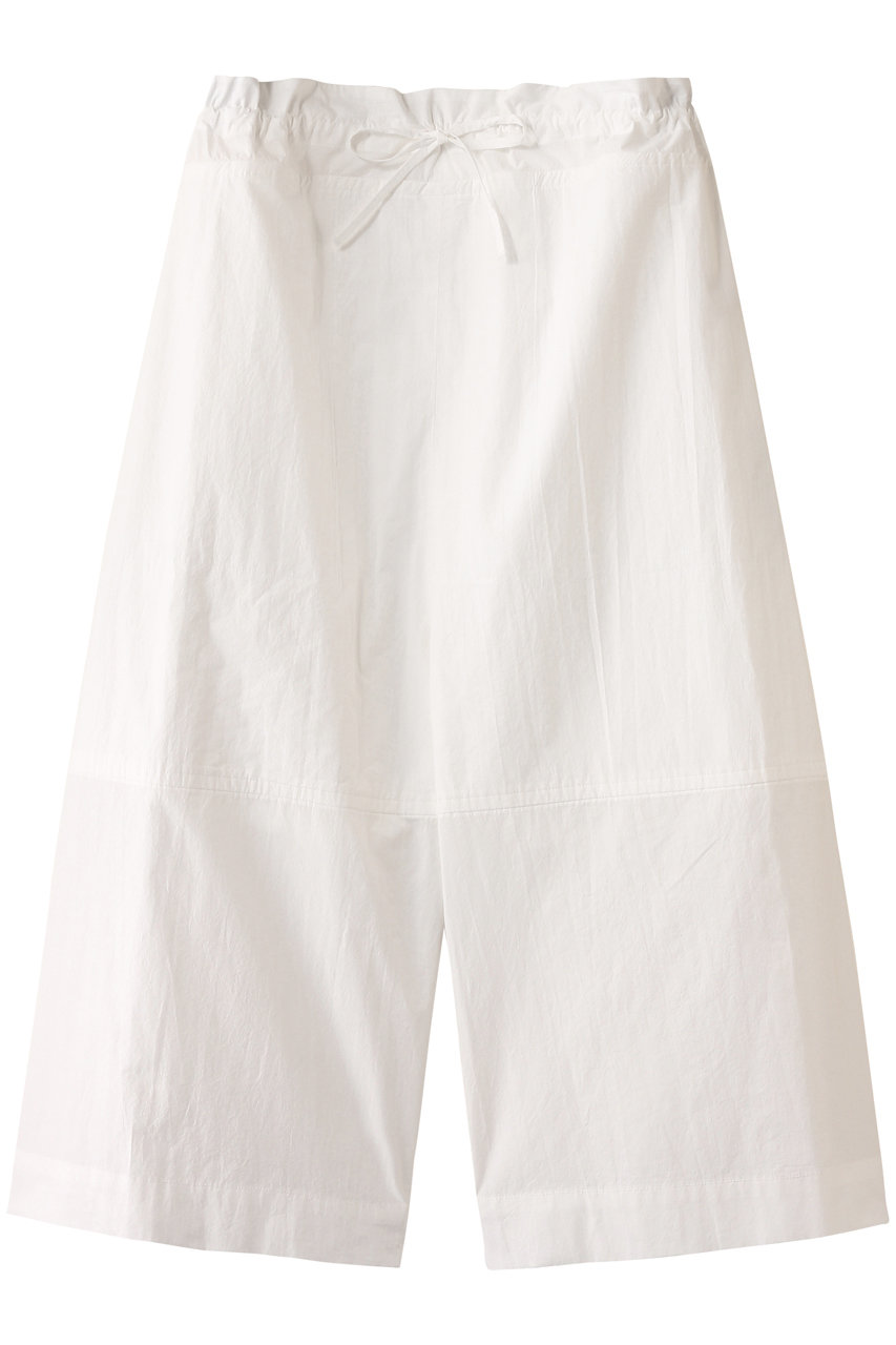 PLAIN PEOPLE ボイルドコットンスーパーワイドシルエットクロップドパンツ (オフホワイト, F) プレインピープル ELLE SHOP PLAIN PEOPLE ボイルドコットンスーパーワイドシルエットクロップドパンツ (オフホワイト, F) プレインピープル ELLE SHOP