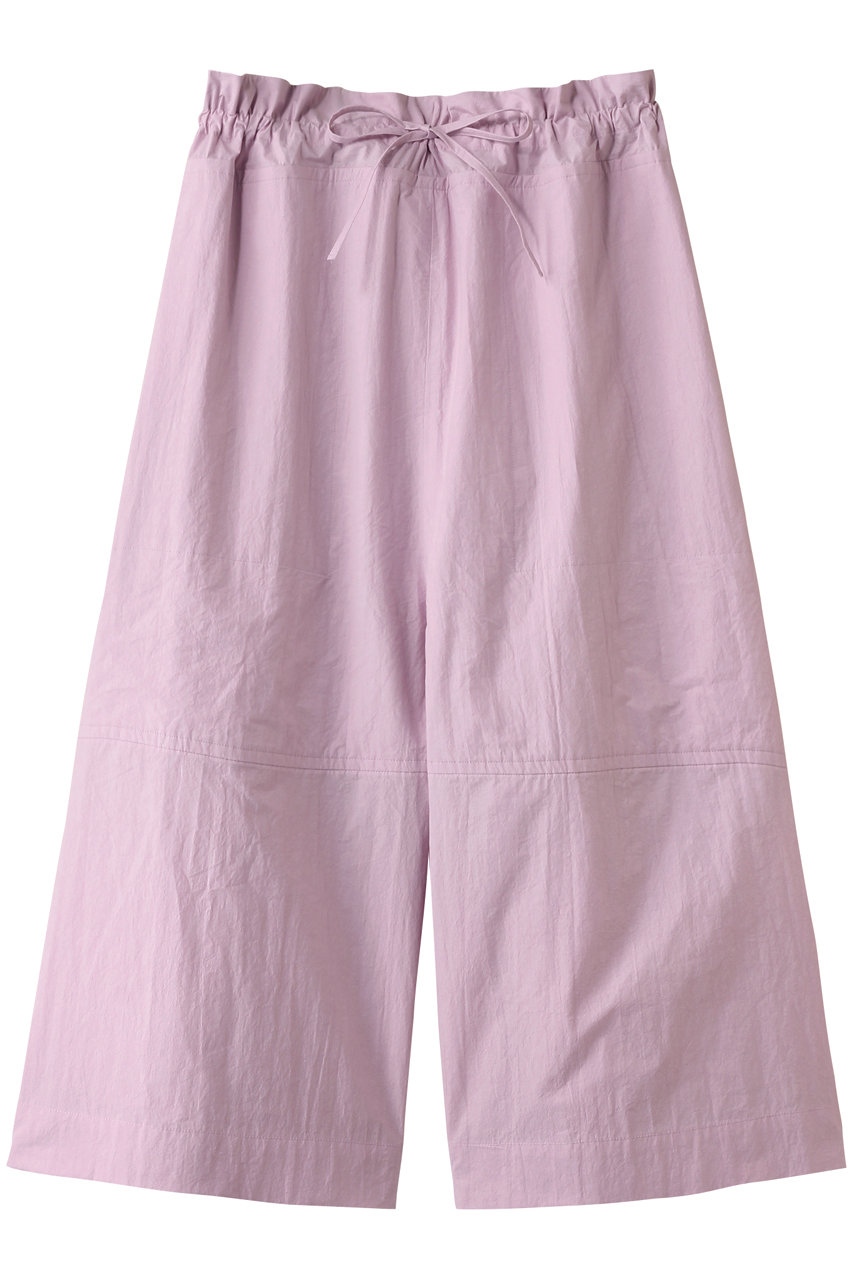 PLAIN PEOPLE ボイルドコットンスーパーワイドシルエットクロップドパンツ (ベビーピンク, F) プレインピープル ELLE SHOP PLAIN PEOPLE ボイルドコットンスーパーワイドシルエットクロップドパンツ (ベビーピンク, F) プレインピープル ELLE SHOP