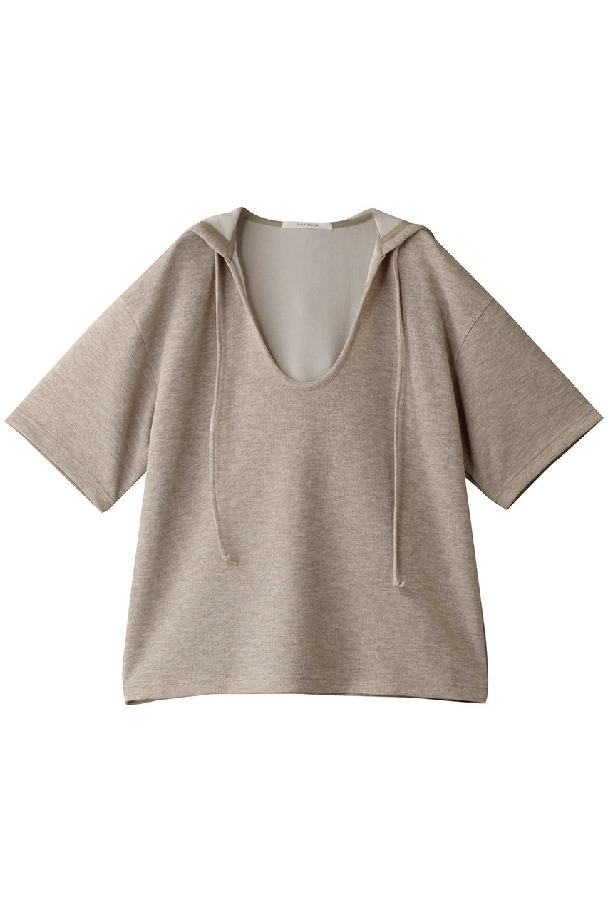 PLAIN PEOPLE パイルジャージフーデッドプルオーバー (ベージュ, F) プレインピープル ELLE SHOP PLAIN PEOPLE パイルジャージフーデッドプルオーバー (ベージュ, F) プレインピープル ELLE SHOP