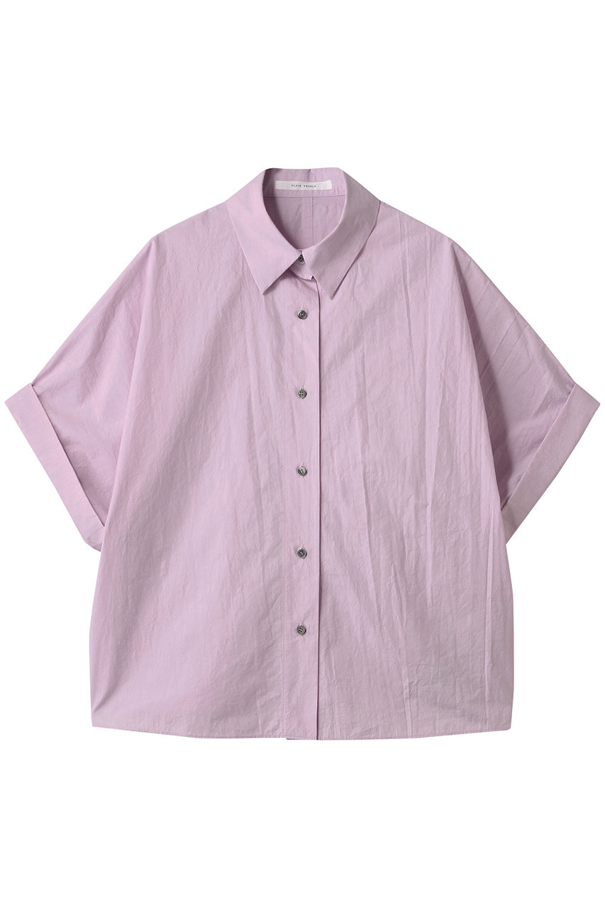 PLAIN PEOPLE ボイルドコットンドロップショルダーシャツ (ベビーピンク, F) プレインピープル ELLE SHOP PLAIN PEOPLE ボイルドコットンドロップショルダーシャツ (ベビーピンク, F) プレインピープル ELLE SHOP