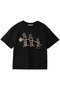 ミーアキャットプリントTシャツ プレインピープル/PLAIN PEOPLE ブラック