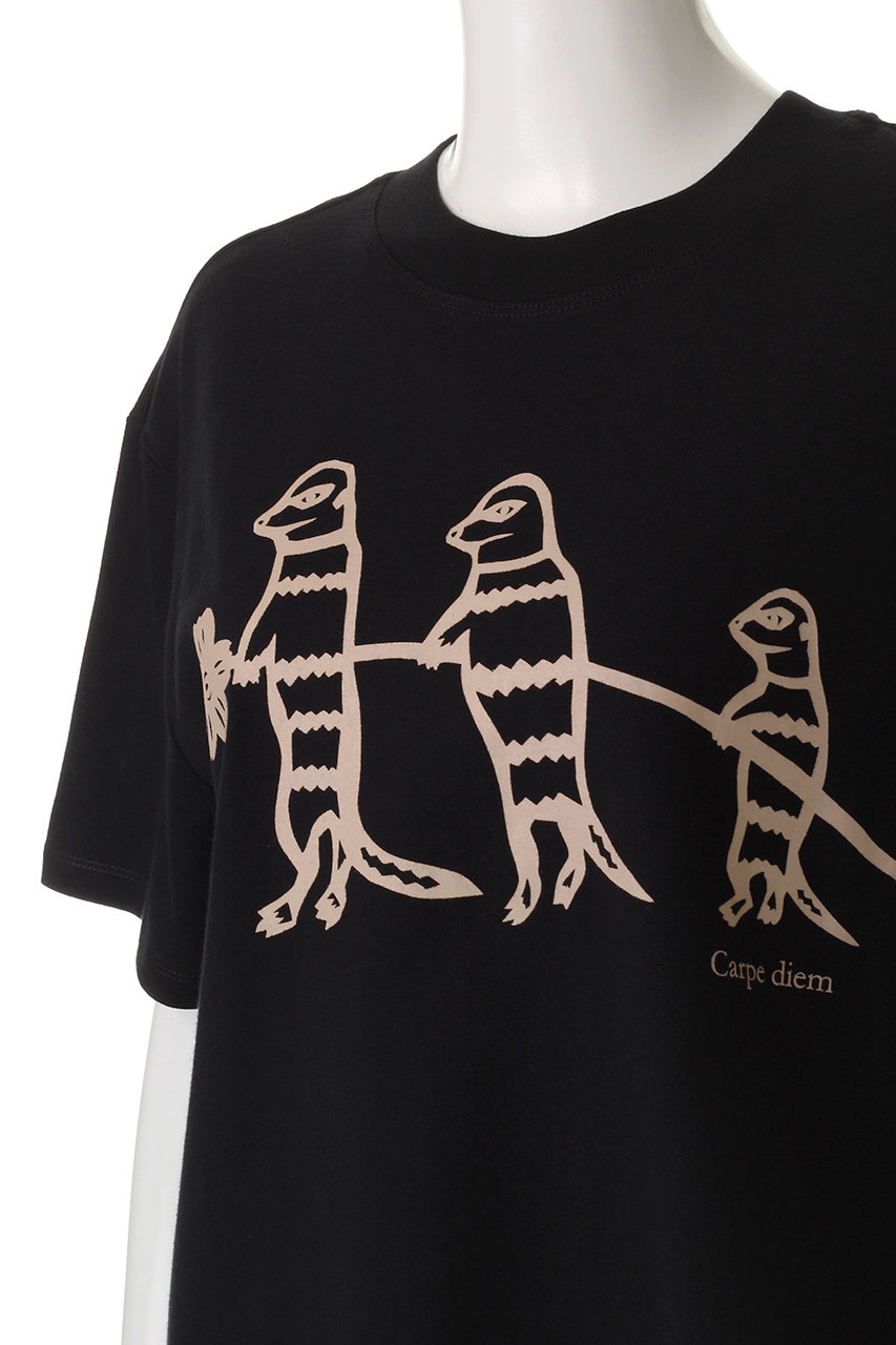 PLAIN PEOPLE / プレインピープル ミーアキャットプリントＴシャツ ミーアキャットプリントTシャツ】｜PLAIN PEOPLE(プレイン