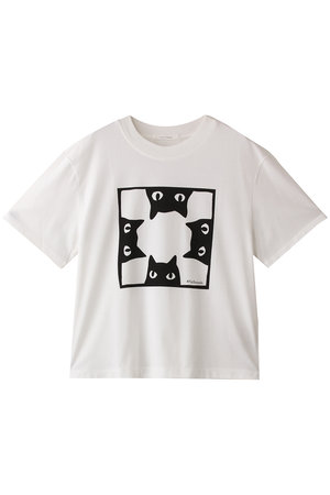 プレインピープル/PLAIN PEOPLEのミーアキャットプリントTシャツ(110100/110102)