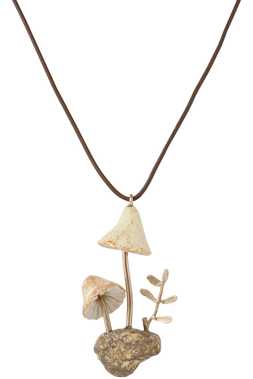 プレインピープル/PLAIN PEOPLEの【RENARD BIJOUX】ネックレス MASHROOMS(キナリ/A1554PAC706)