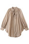 コットンボイルタックギャザーブラウス プレインピープル/PLAIN PEOPLE ライトベージュ