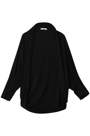 PLAIN PEOPLE◆カーディガン(薄手)/9/ウール/BLK/無地/A1531UJ 035 PLAIN PEOPLE(プレインピープル)｜ロングカーディガン/ブラック